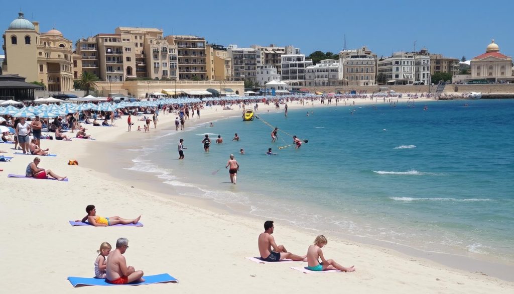 Sliema beach activities Sliema beach activities