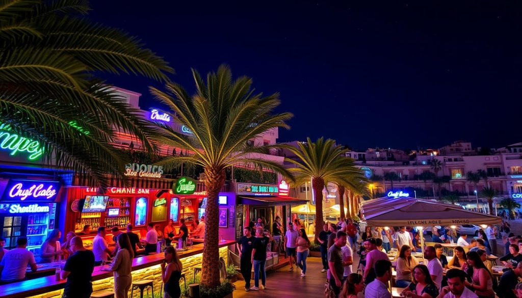 Sliema nightlife with bars, live music, and dance clubs Sliema nightlife with bars, live music, and dance clubs