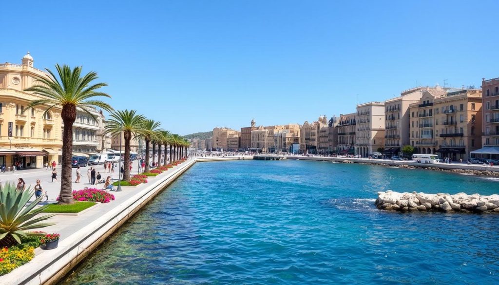 Sliema promenade showcasing the beautiful seaside walk and historical sites. Sliema promenade showcasing the beautiful seaside walk and historical sites.