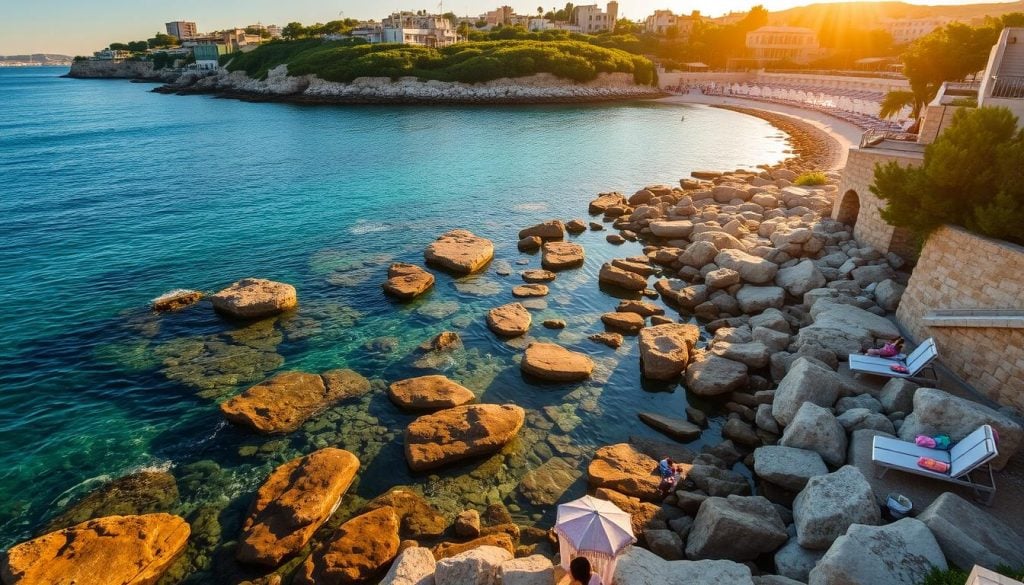 Sliema swimming spots