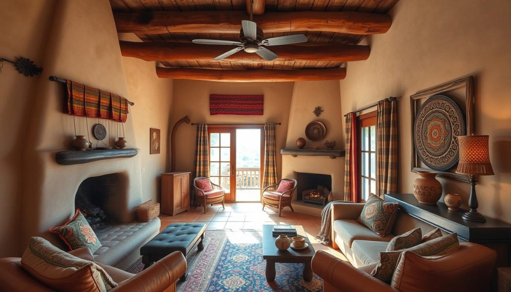 Southwestern style lodging interior design Southwestern style lodging interior design