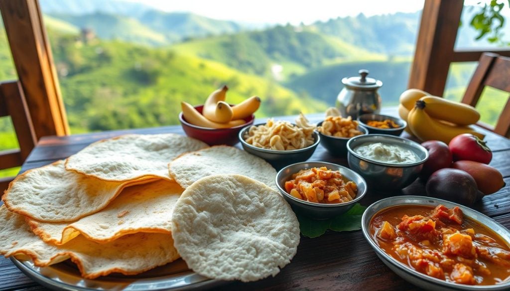 Sri Lankan breakfast options