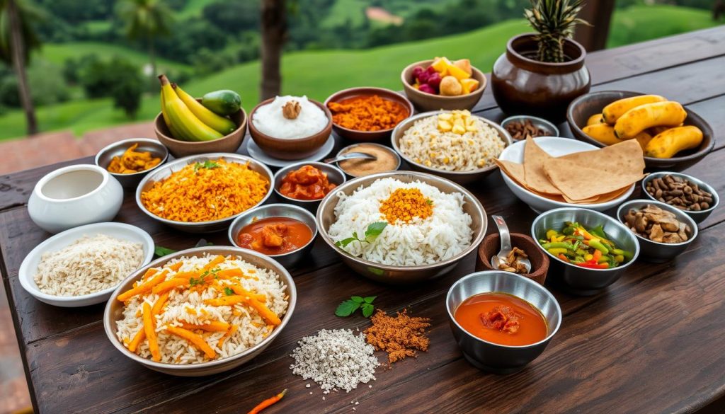 Sri Lankan cuisine showcasing traditional food Sri Lankan cuisine showcasing traditional food