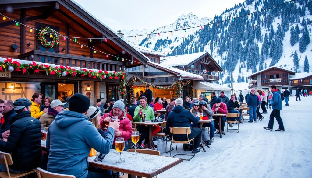 St. Anton ski party scene