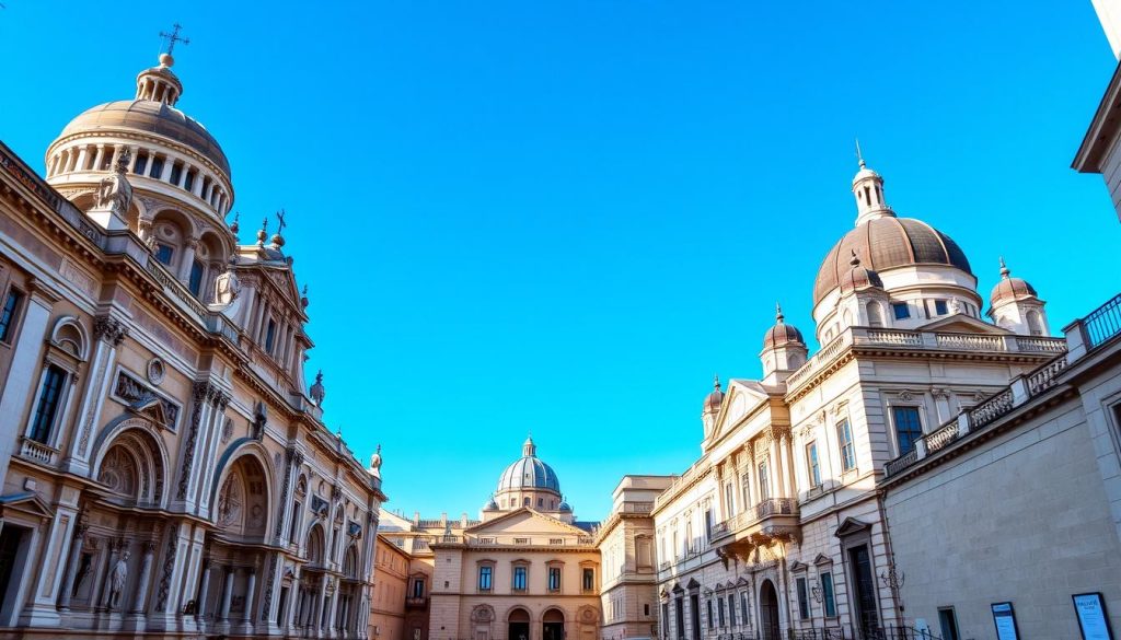 St. John's Co-Cathedral and Grandmaster's Palace in Valletta architectural landmarks St. John's Co-Cathedral and Grandmaster's Palace in Valletta architectural landmarks