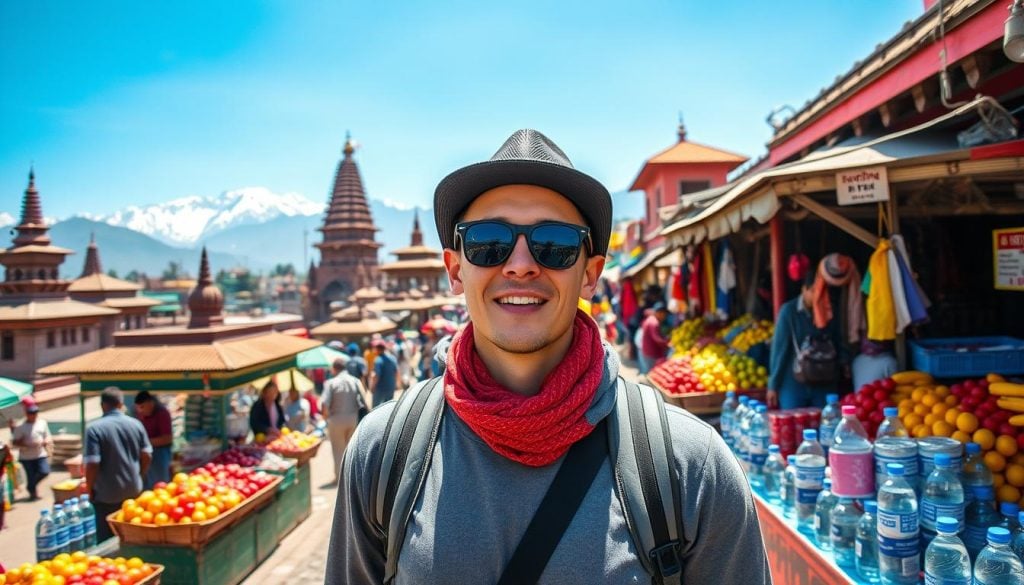 Staying hydrated in Kathmandu