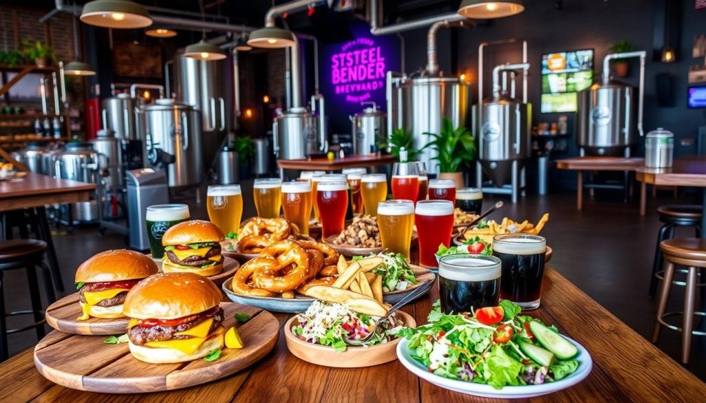 Steel Bender Brewyard food and beer pairing Albuquerque