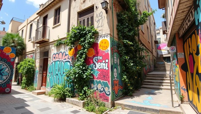 Street art scene and hidden murals in Nicosia