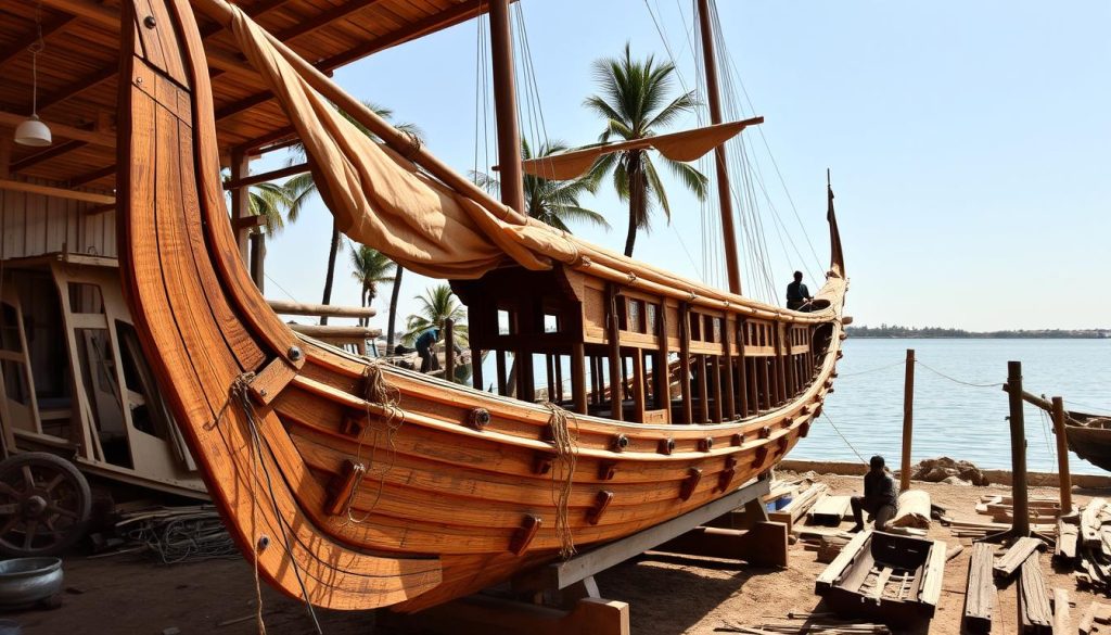 Sur dhow shipbuilders craftsmanship Sur dhow shipbuilders craftsmanship