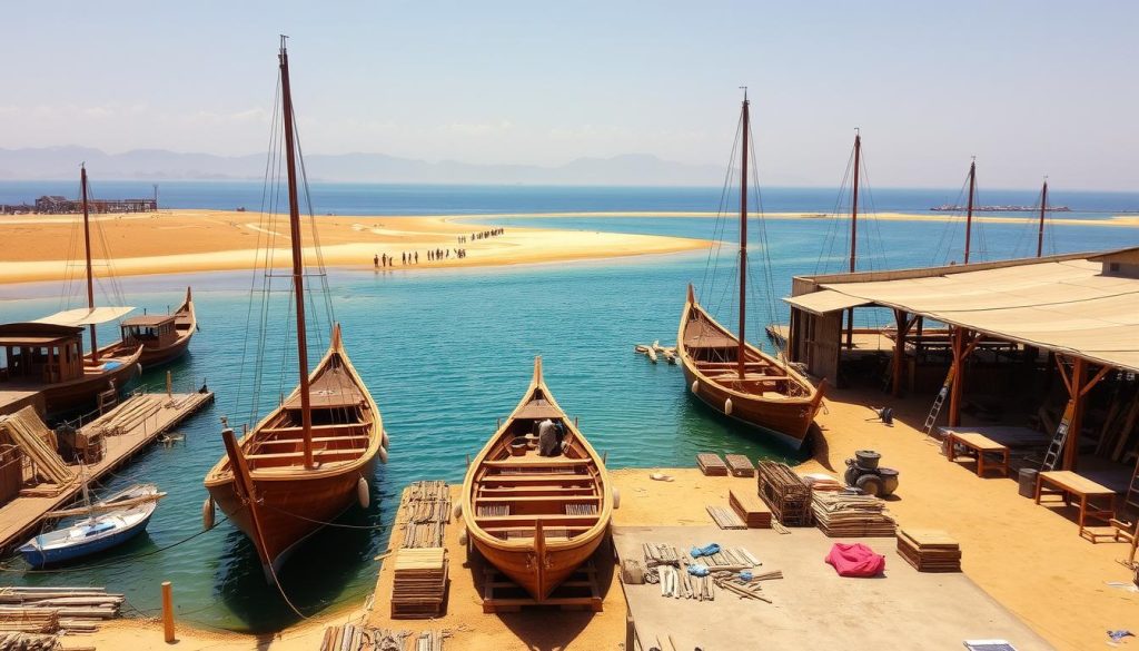 Sur dhow shipyard location Sur dhow shipyard location