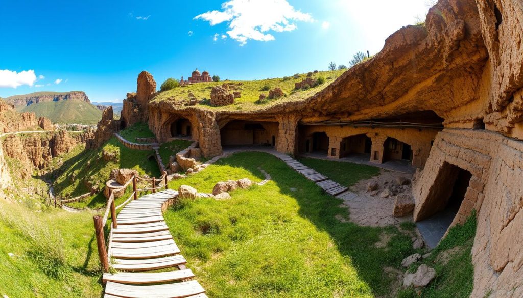 Tatev sightseeing guide features in Old Khndzoresk Cave Village Tatev sightseeing guide features in Old Khndzoresk Cave Village