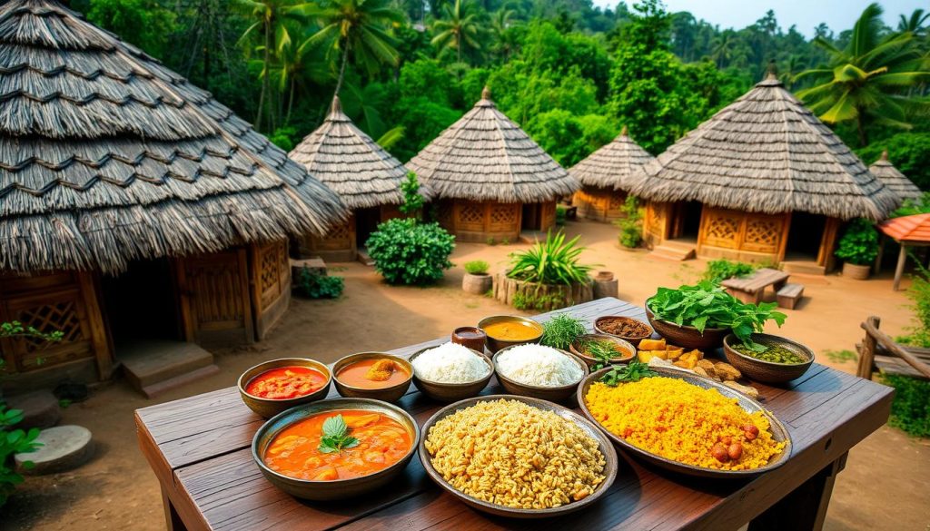 Tharu cuisine and traditional housing