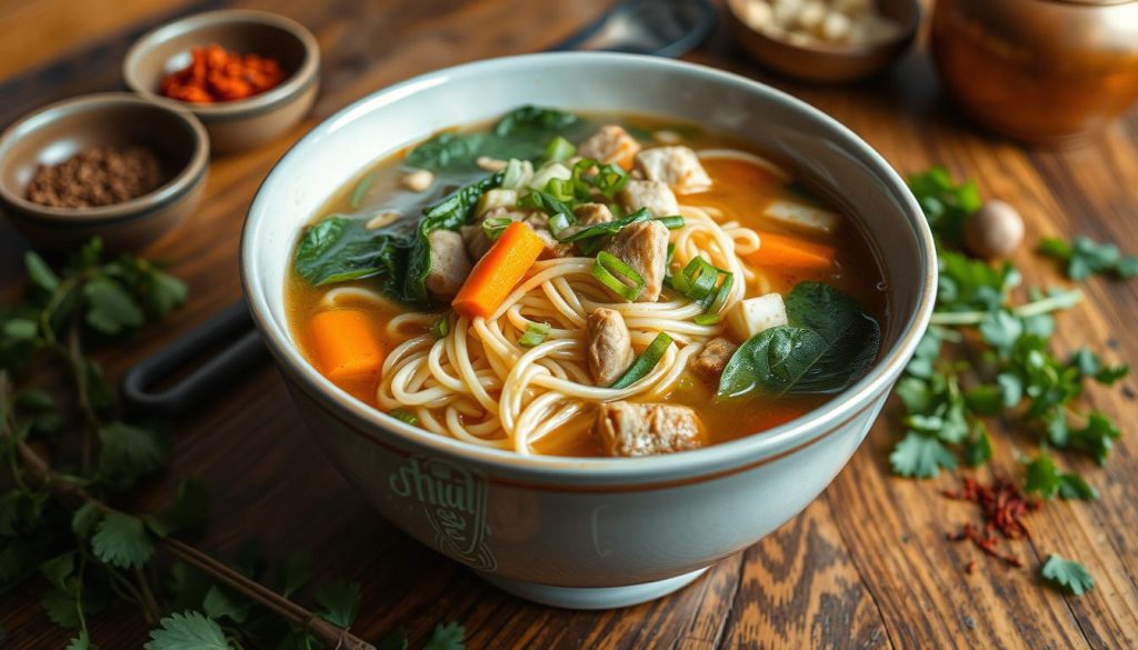 Thukpa comforting noodle soup