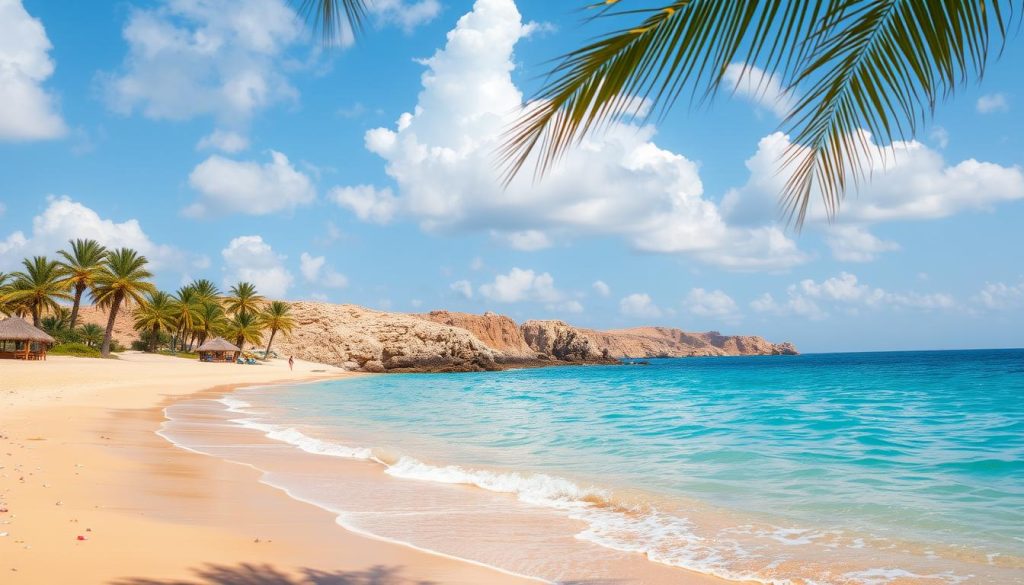 Tiwi Beach, a tropical paradise in Oman Tiwi Beach, a tropical paradise in Oman