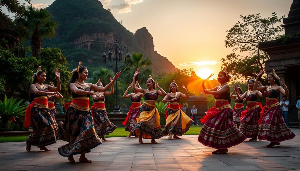Traditional Kandyan dance performances in Sigiriya