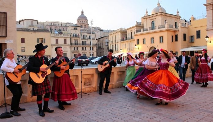 Traditional Maltese music and dance performances in Valletta