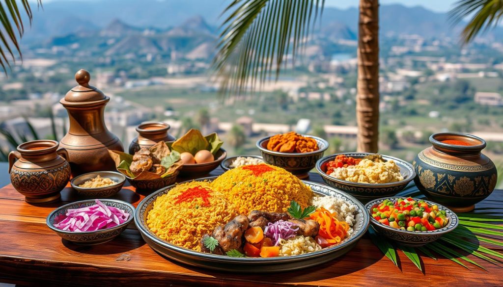 Traditional Omani dishes in Salalah Traditional Omani dishes in Salalah