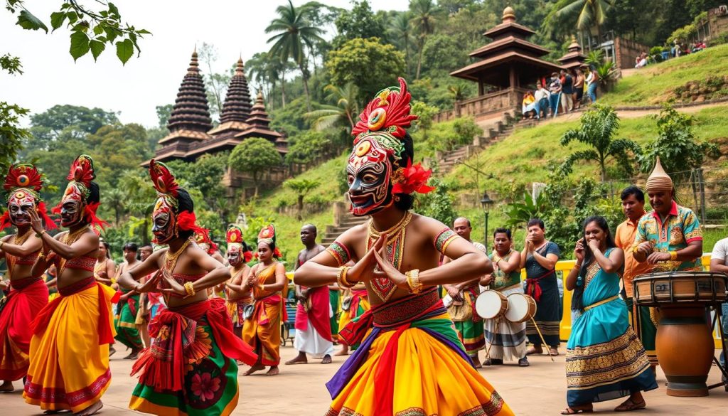 Traditional dance performances and cultural shows in Kandy