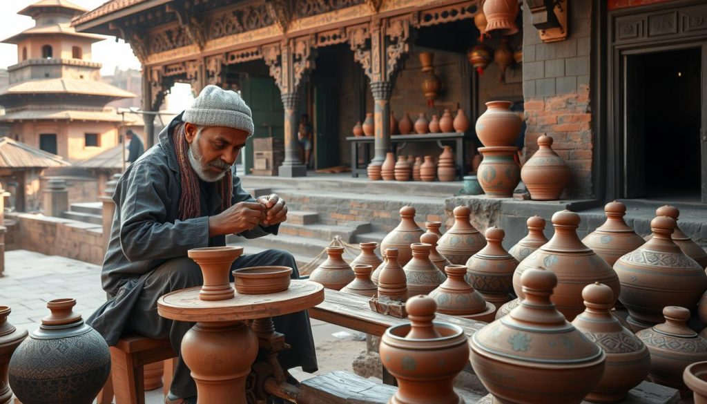 Traditional pottery making Bhaktapur Traditional pottery making Bhaktapur