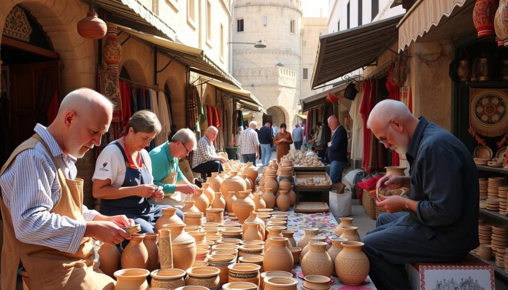 Turkish Cypriot artisans showcasing their traditional craftsmanship in Famagusta