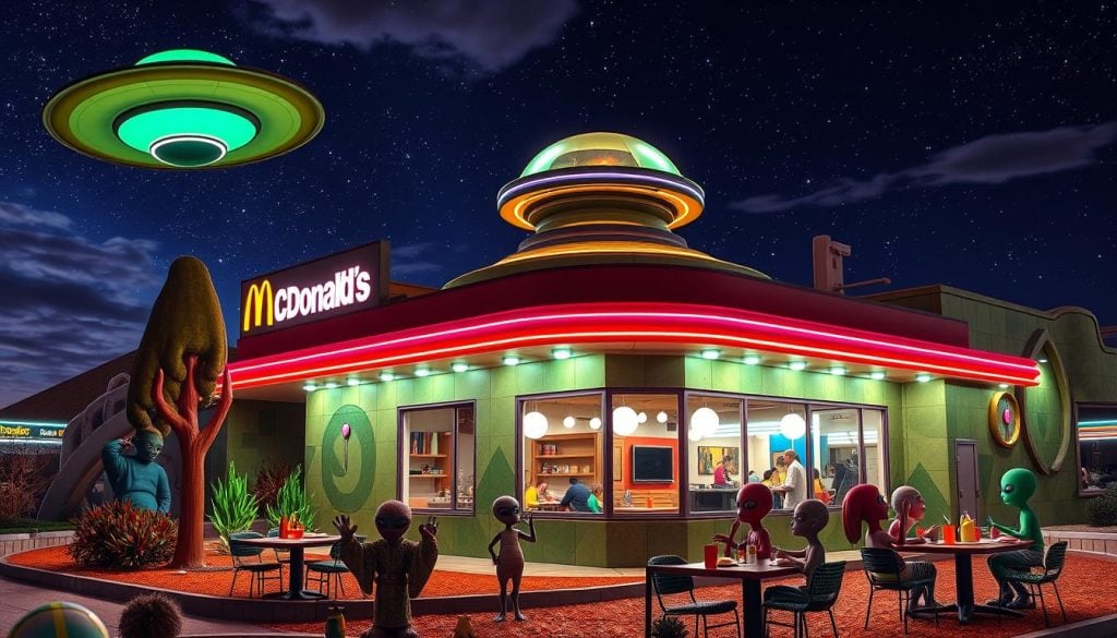 UFO-themed dining at Roswell McDonald's