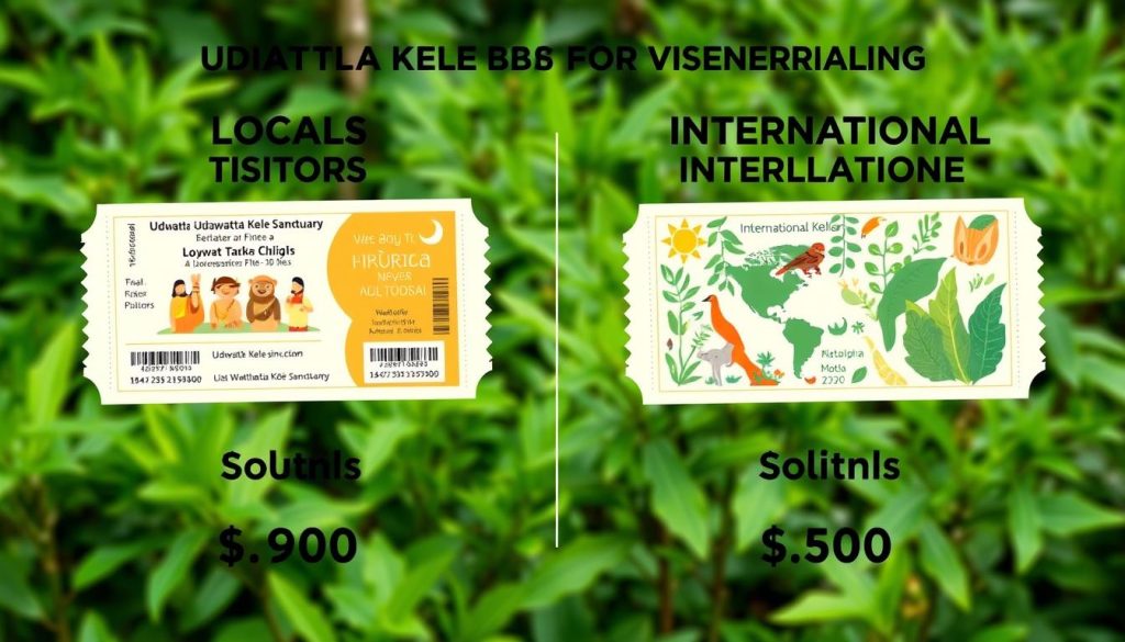 Udawatta Kele Sanctuary ticket price for locals and international visitors Udawatta Kele Sanctuary ticket price for locals and international visitors