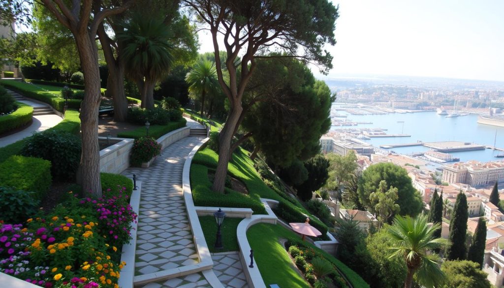 Upper Barrakka Gardens with scenic views of Valletta