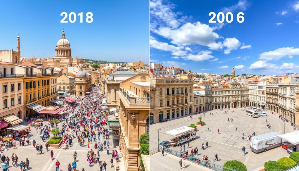 Valletta crowd levels Valletta crowd levels