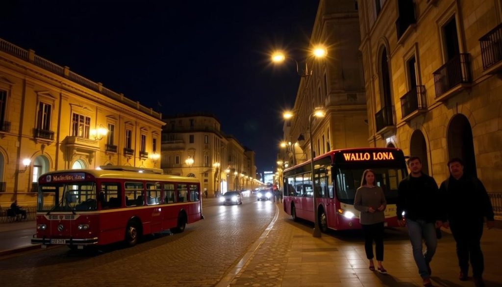 Valletta night transport Valletta night transport