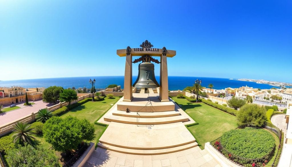 Valletta tourist attraction at the Siege memorial Malta