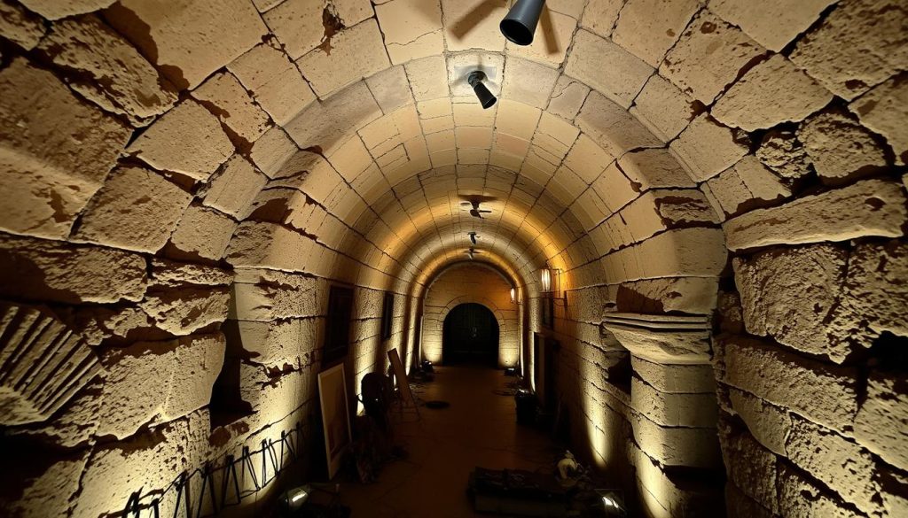 Valletta tunnels showcasing WWII history Malta and Knights of St. John infrastructure.