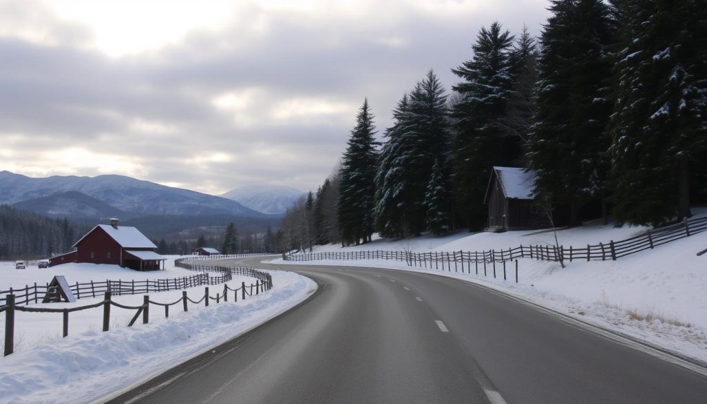 Vermont winter drives along Route 100 Vermont winter drives along Route 100