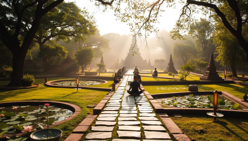 Vipassana meditation retreat in Lumbini