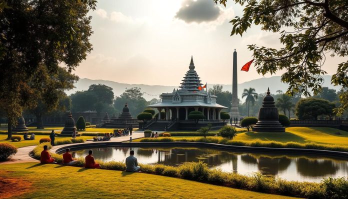 What are the top Buddhist sites to see in Lumbini?