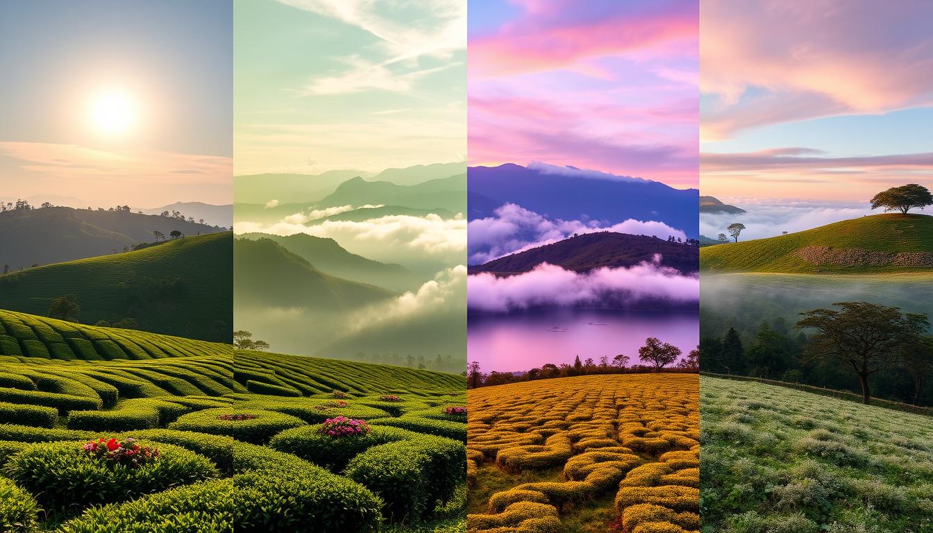 What is the weather like in Nuwara Eliya throughout the year?