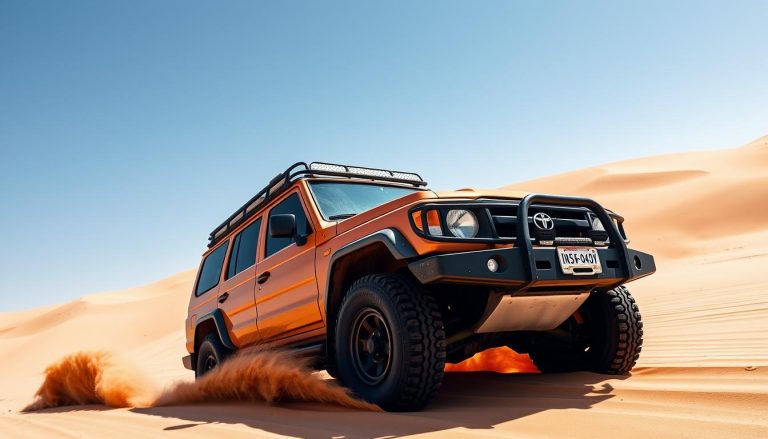 What kind of vehicle is best for driving in Wahiba Sands?
