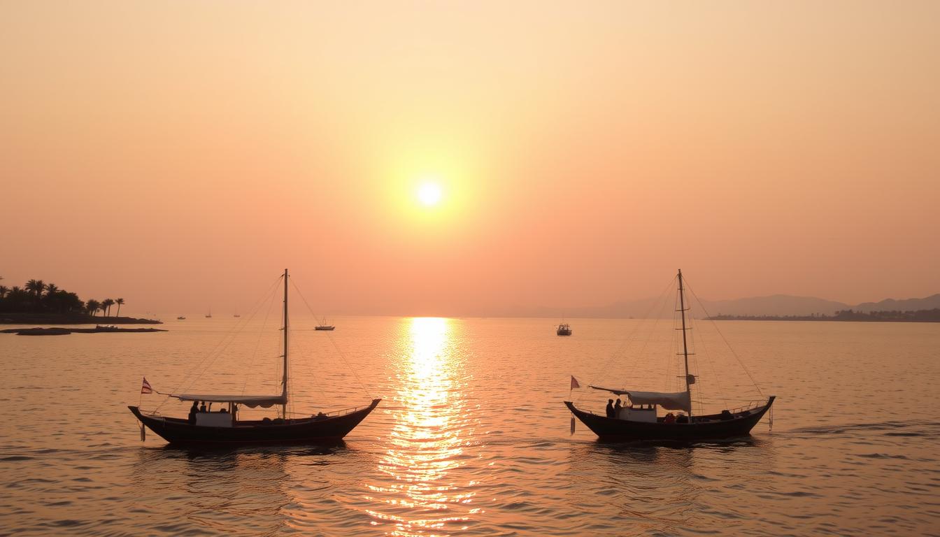 When is the best time to visit Sur for dhow boat tours?