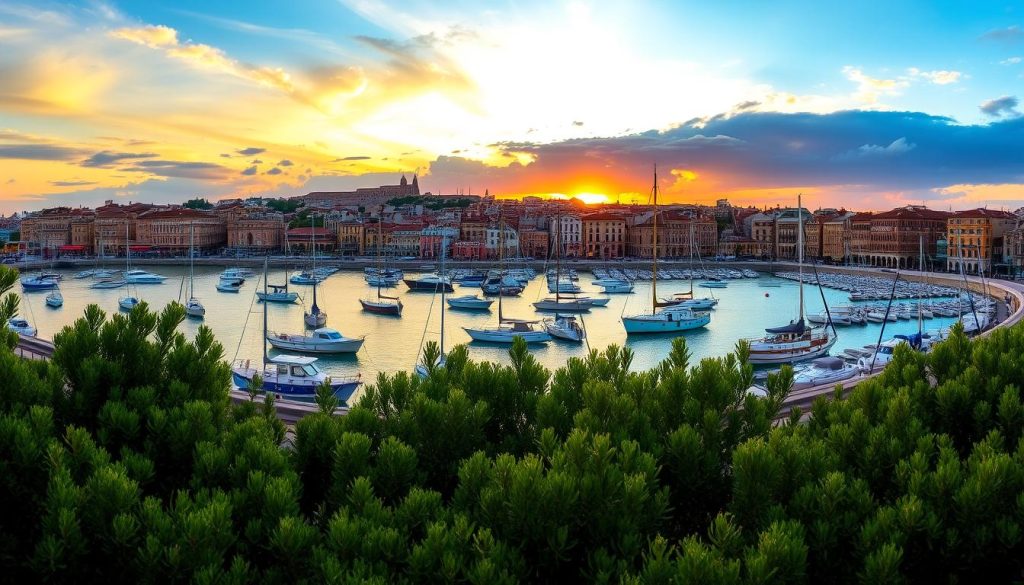 Where can you enjoy views of Grand Harbour in Valletta? Where can you enjoy views of Grand Harbour in Valletta?