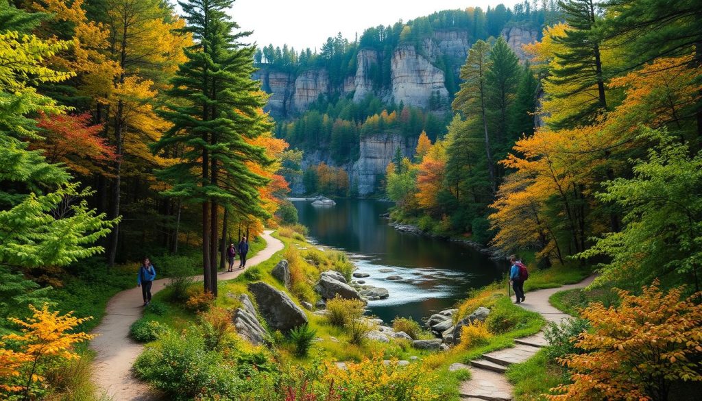 Wisconsin Dells nature trails. Wisconsin Dells nature trails.