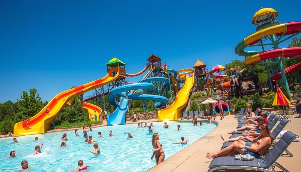 Wisconsin Dells waterpark peak season activities