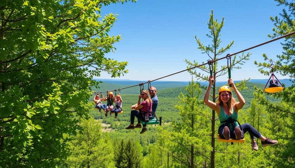 Ziplining for all ages in Wisconsin Dells