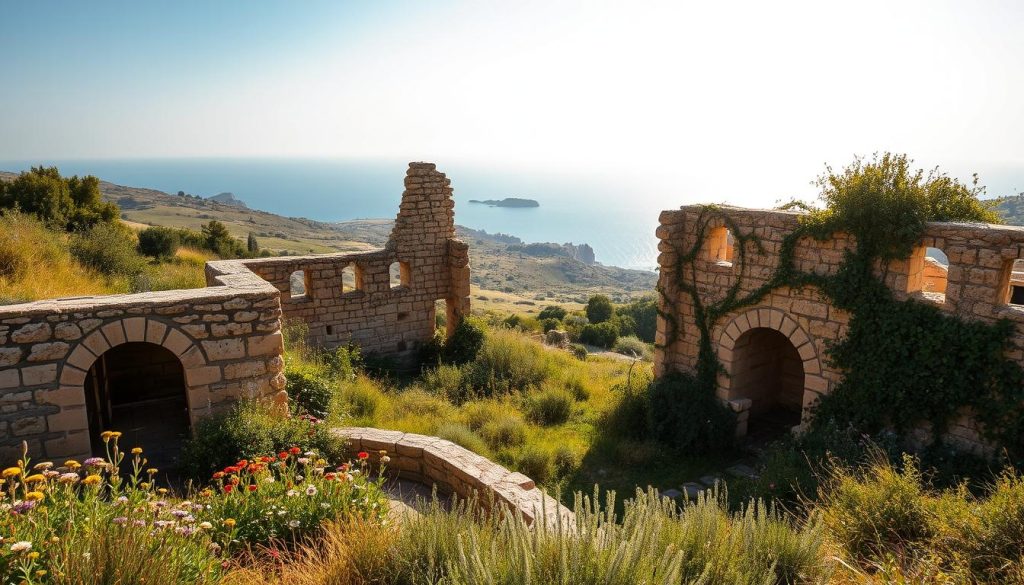 abandoned ruins in Gozo