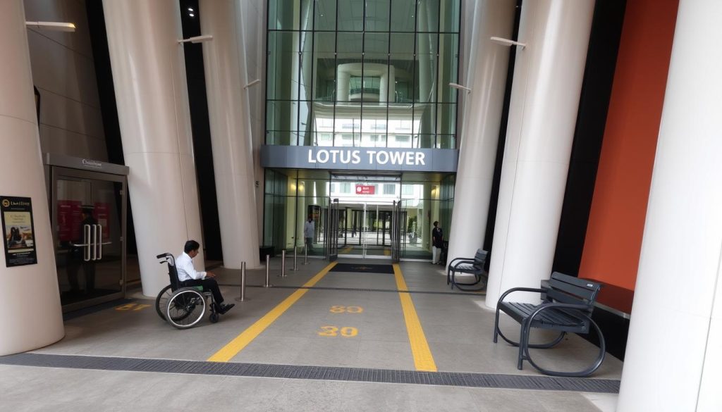 accessibility at Lotus Tower accessibility at Lotus Tower