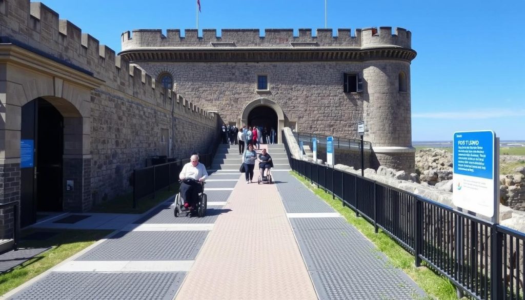 accessibility features Fort St Elmo accessibility features Fort St Elmo