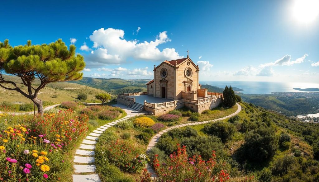 admire Ta' Pinu sanctuary and its surroundings admire Ta' Pinu sanctuary and its surroundings