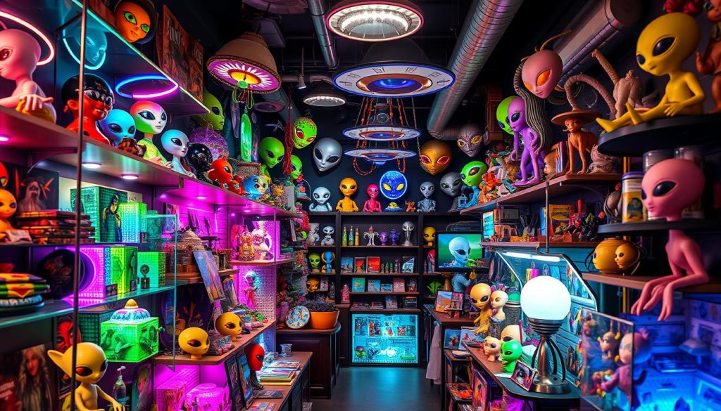 alien-themed stores with extraterrestrial offerings