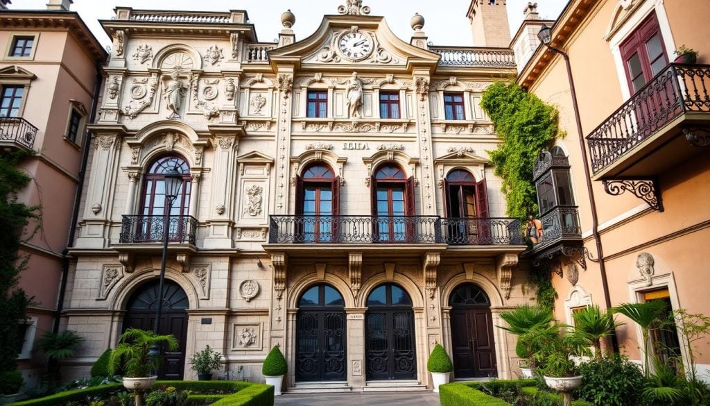 architectural features of Casa Rocca Piccola