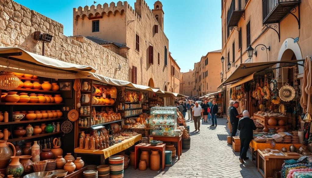 artisan markets and Mdina crafts