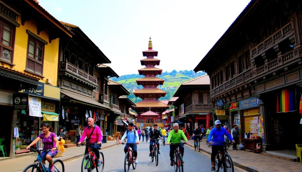 authentic Bhaktapur cycling excursions