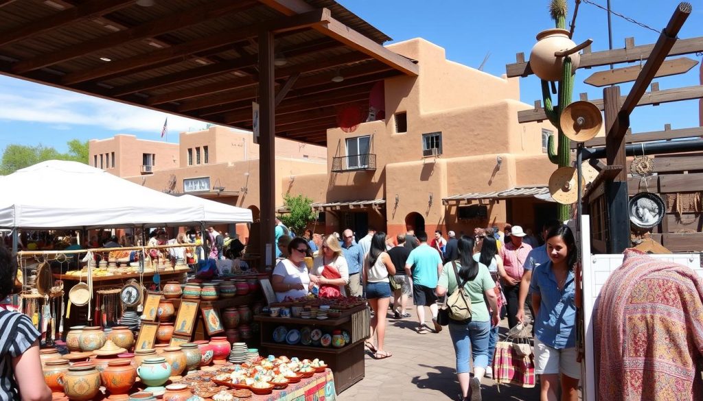 authentic Southwestern souvenirs at the Rail Yards Market